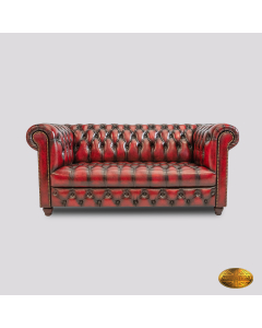Brighton 3 Seater  - Antiek Bordo Rood