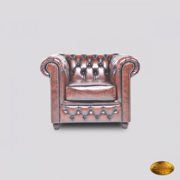 Brighton 1 Seater  - Antique Brown