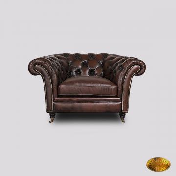 Burgess fauteuil - Antiek Bruin