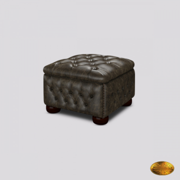 Pouffe Buttoned (H) Seater  - Old English Alga