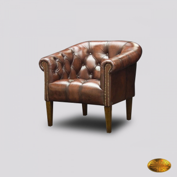 Club Chair A - Antiek Bruin