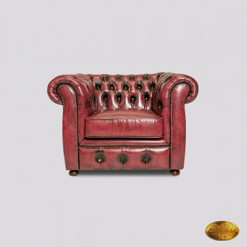 Cresswell fauteuil - Antiek Nieuw Rood