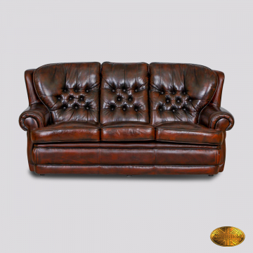 Haeck 3-zits bank - Antiek Bruin