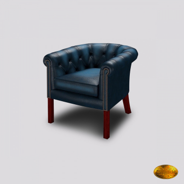 Leyton Club Chair - Antiek Blauw