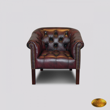 Masefield Club Chair Seater - Antiek Bordeaux Rood