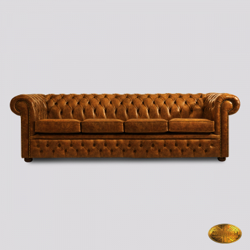 Brighton Royal 4-zits bank - Vintage Mustard