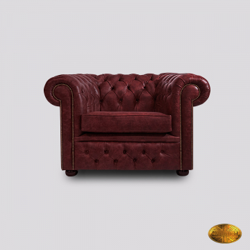 Brighton Royal 1 Seater  - Vintage Oxblood