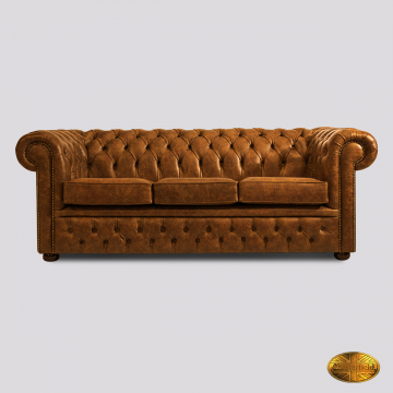 Brighton Royal 3-zits bank - Vintage Mustard