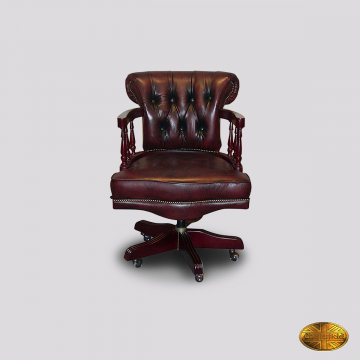 Chesterfield Stoker (OC) Chair - sc-wash off burgundy