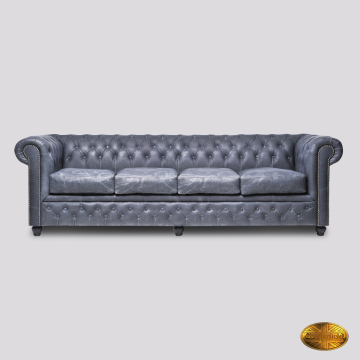 Brighton 4-zits bank - sc Vintage zwart